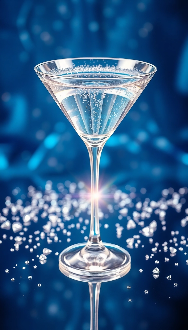 Free Glamorous Cocktail Glass iPhone Sophisticated Background